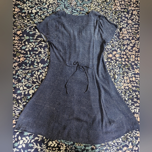 Rolla's Milla Navy Blue Polkadot Patterned Dress Women's Medium - Picture 4 of 8